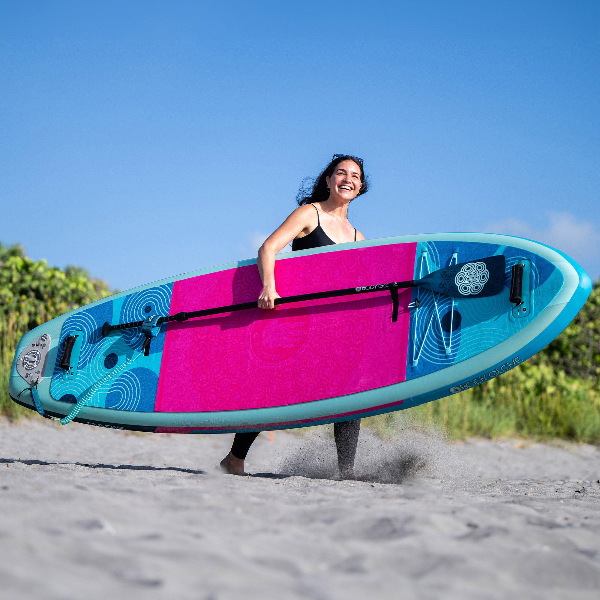 Body Glove Oasis 2 10’ Inflatable Stand Up YOGA Paddle Board Package