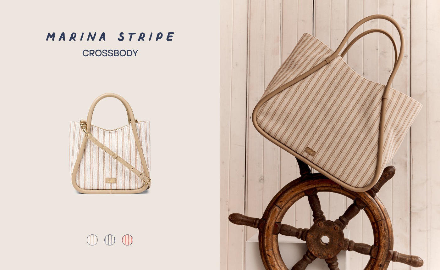 Marina Stripe Crossbody