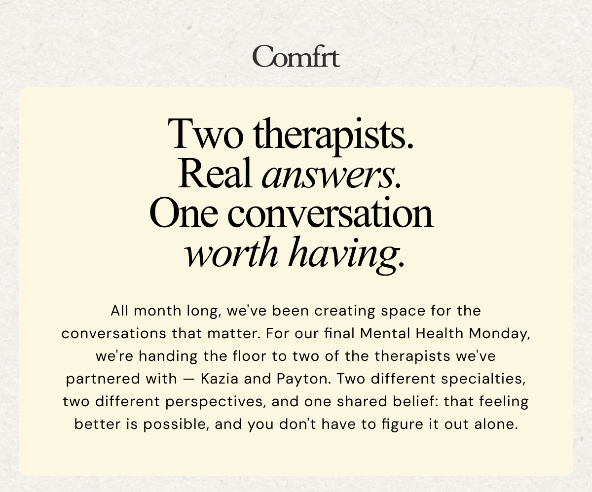 Comfrt | Partner Therapists