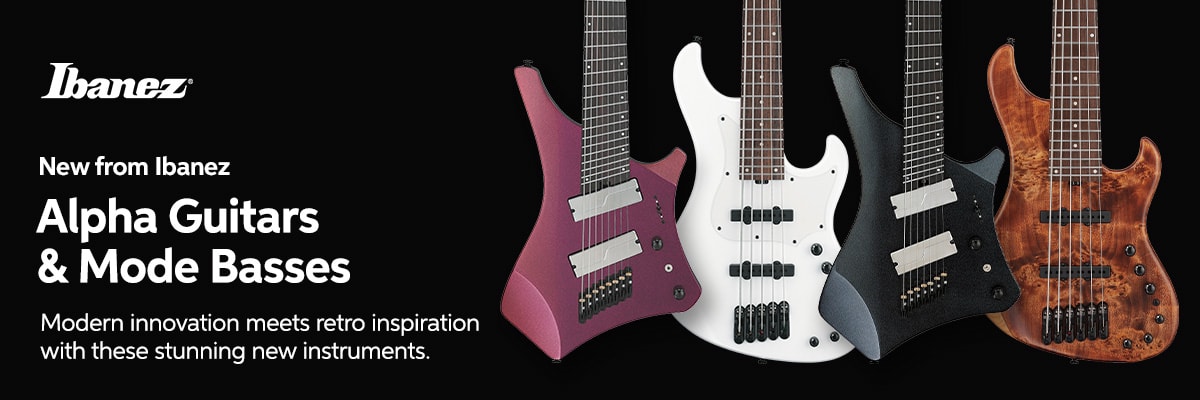New from Ibanez: Alpha Guitars & Mode Basses