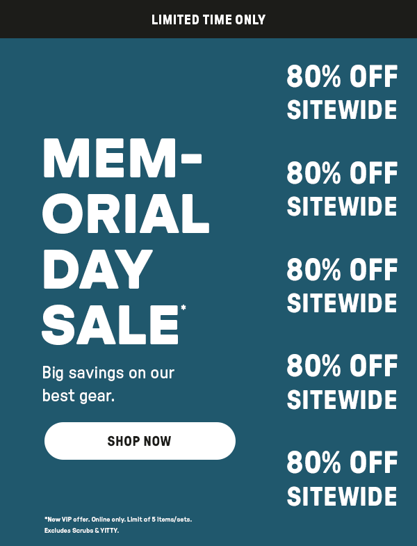 Memorial Day Sale