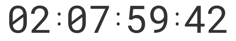 Clock's ticking