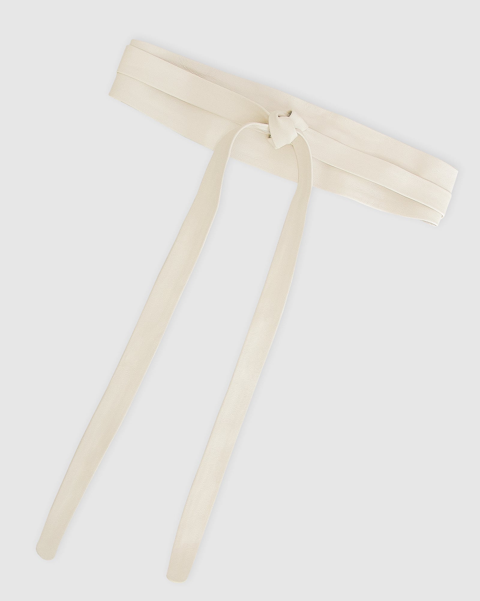 Image of Odyssey Soft Wrap Leather Belt - Cream