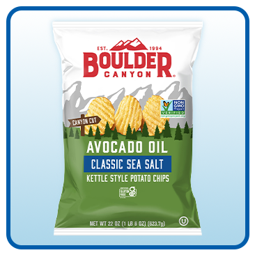Boulder Canyon Avocado Oil Chips, 22 oz