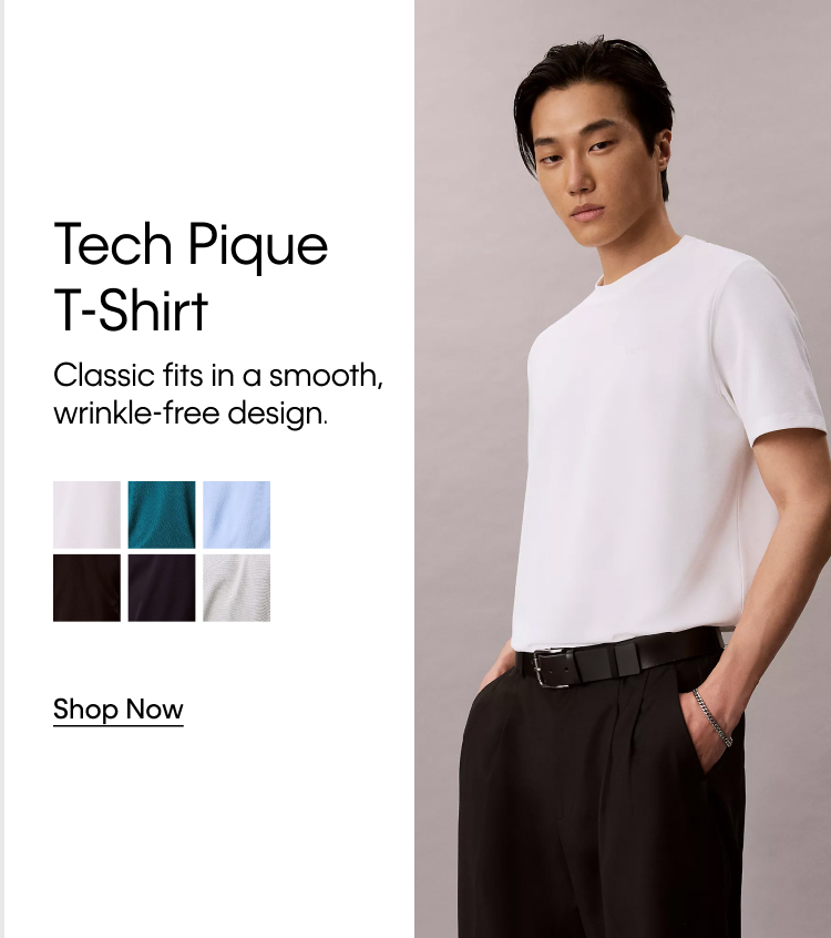 Tech Pique Shirt | Classic fits in a smooth, wrinkle-free design. | Shop Now