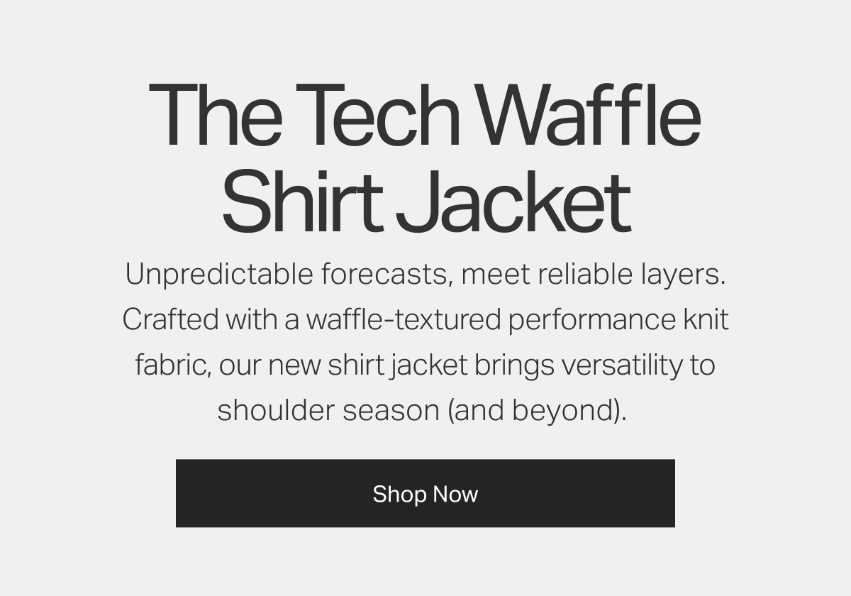 The Tech Waffle Shirt Jacket - Shop Now