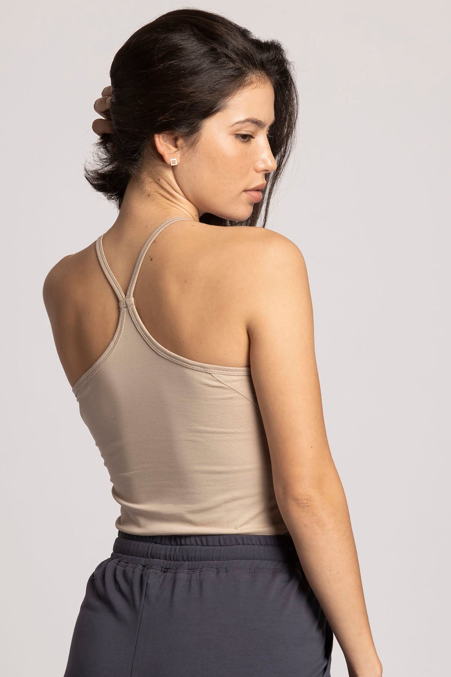 Image of Organic Cotton Criss Cross Tank Top