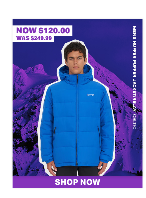 MENS HUFFER PUFFER JACKET/RELAY CBLT/C