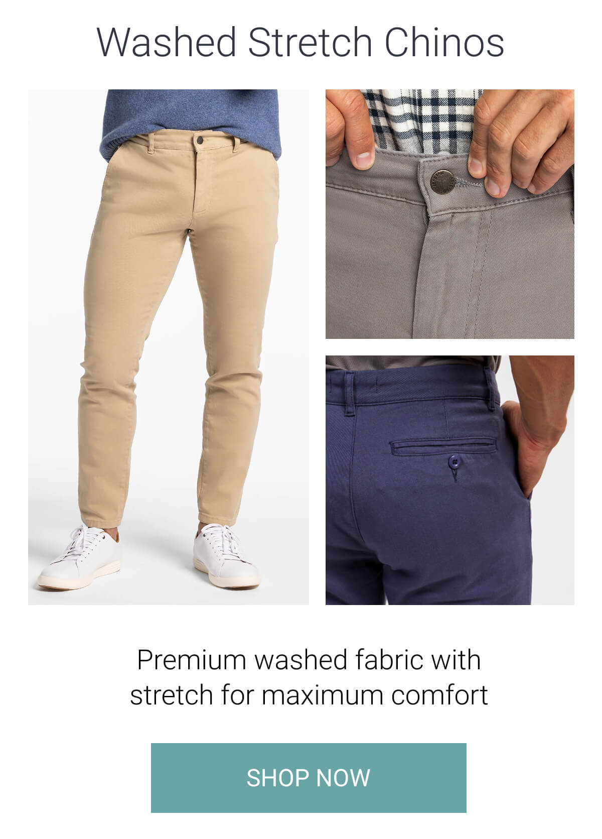 Washed Stretch Chinos