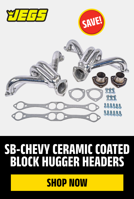 SB-Chevy Ceramic Coated Block Hugger Headers
