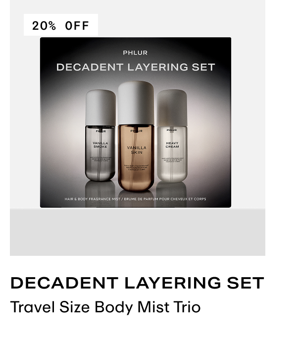 Decadent Layering Set - Travel Size Body Mist Trio