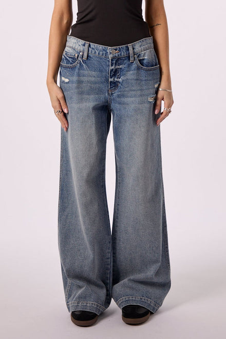 Waverly Mid Rise Wide Leg- Dallas