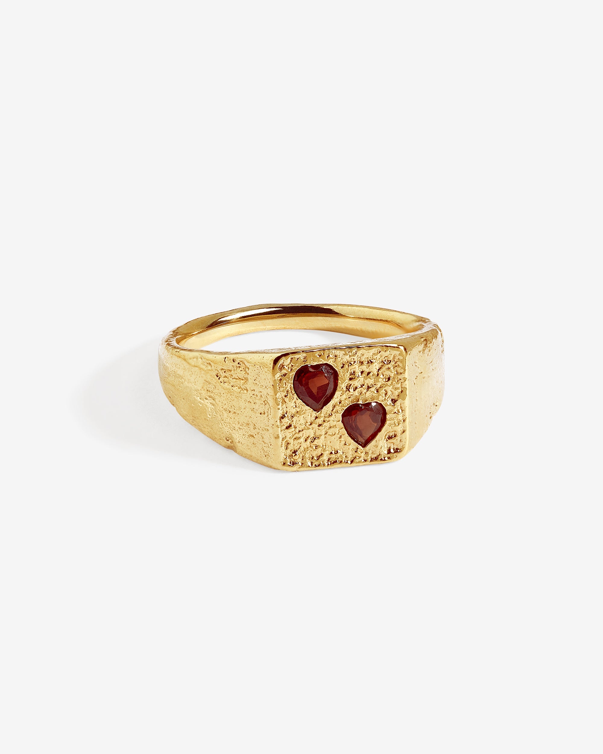Image of Venus Signet Ring Gold Vermeil
