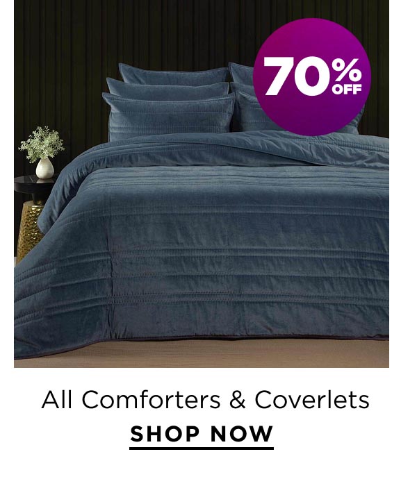 70% Off All Comforters & Coverlets