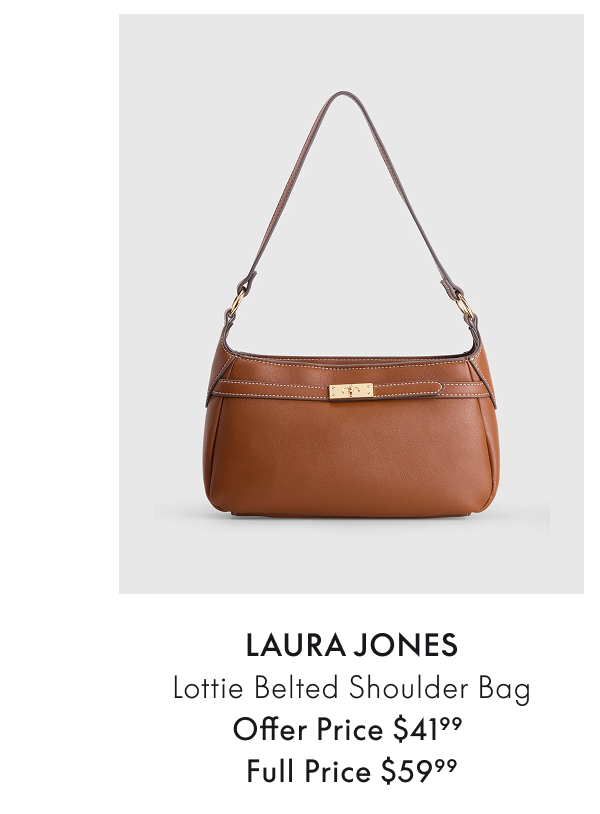 LAURA JONES Lottie Belted Shoulder Bag
