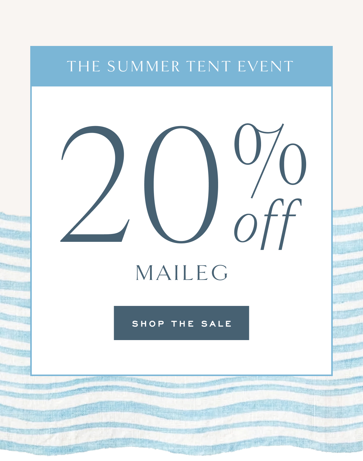 The Summer Tent Event 20% Off Maileg Shop the Sale