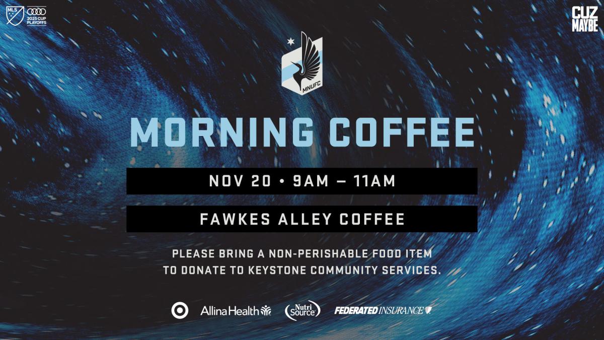 Morning Coffee | Nov 20 | 9-11 am | Fawkes Alley Coffee