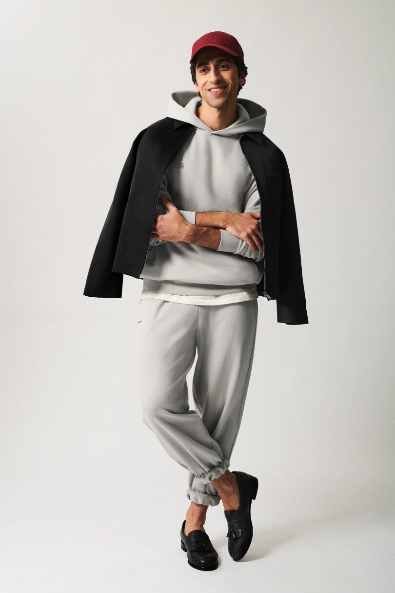 Mens 365 Midweight Hoodie in Stone