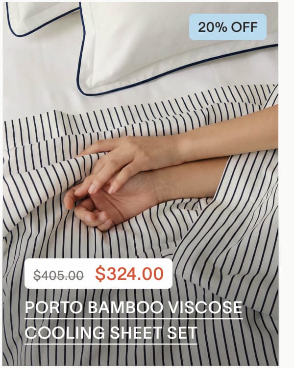 Porto Bamboo Viscose Cooling Sheet Set - 20% off