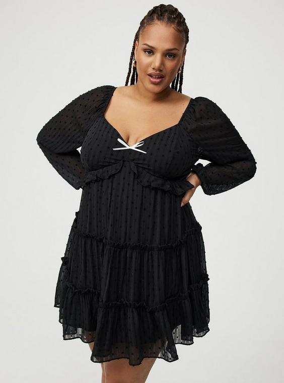 Tiered Babydoll Mini Dress