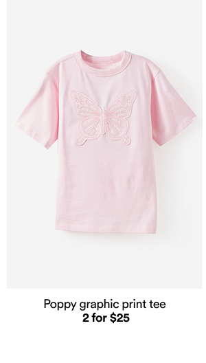 Poppy graphic print tee 2 for $25
