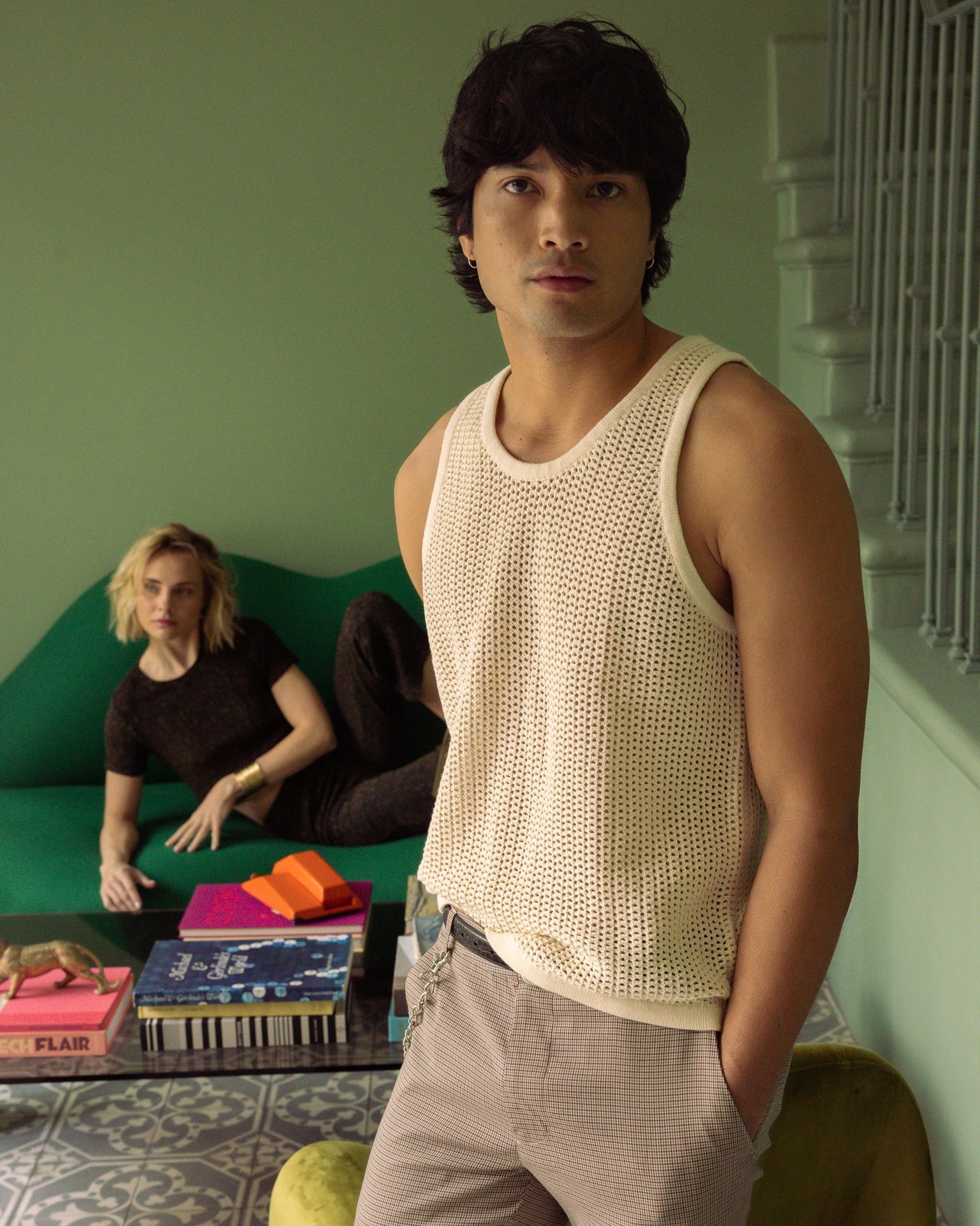 Image of The Dominica Crochet Tank - Vintage Ivory