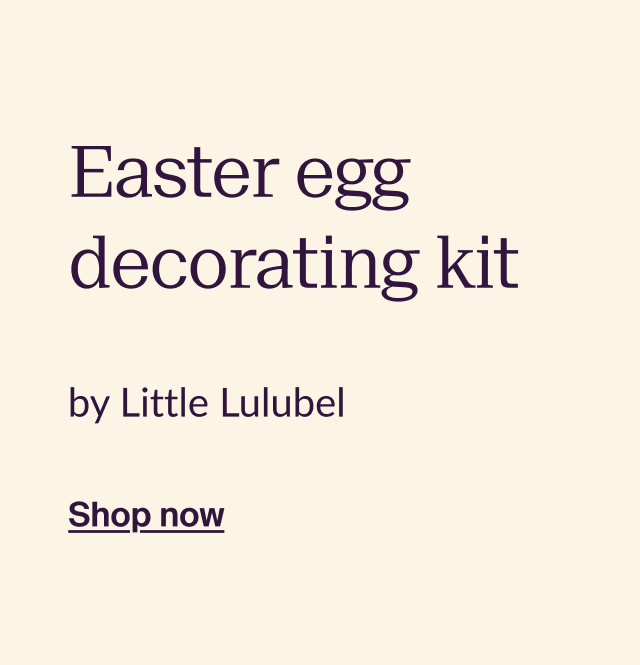 Easter egg decorating kit. By Little Lulubel