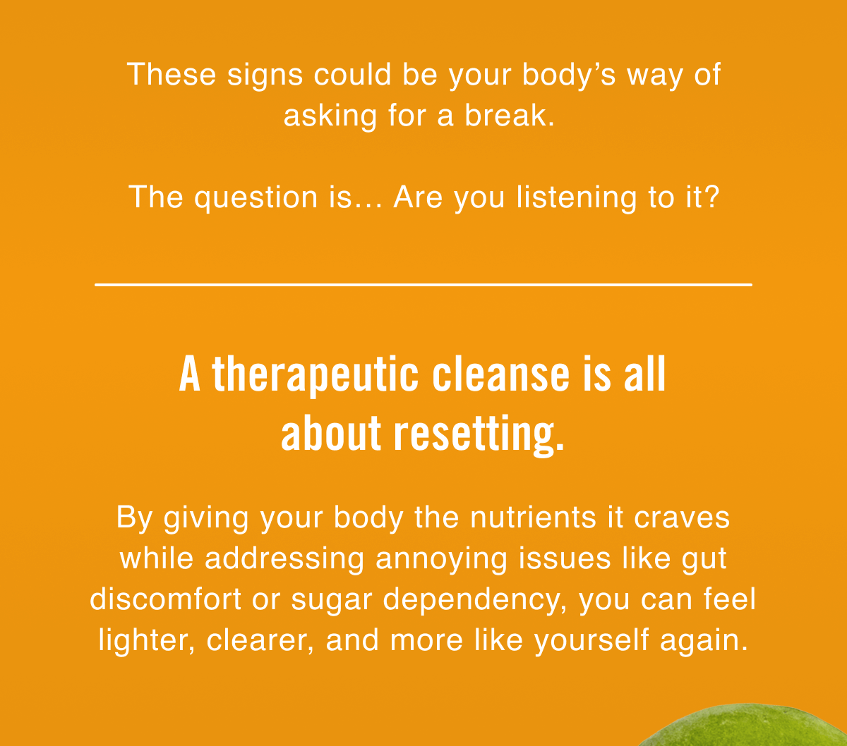These signs could be your body’s way of asking for a break.   The question is… Are you listening to it? 