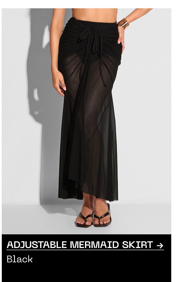Adjustable mermaid skirt Black