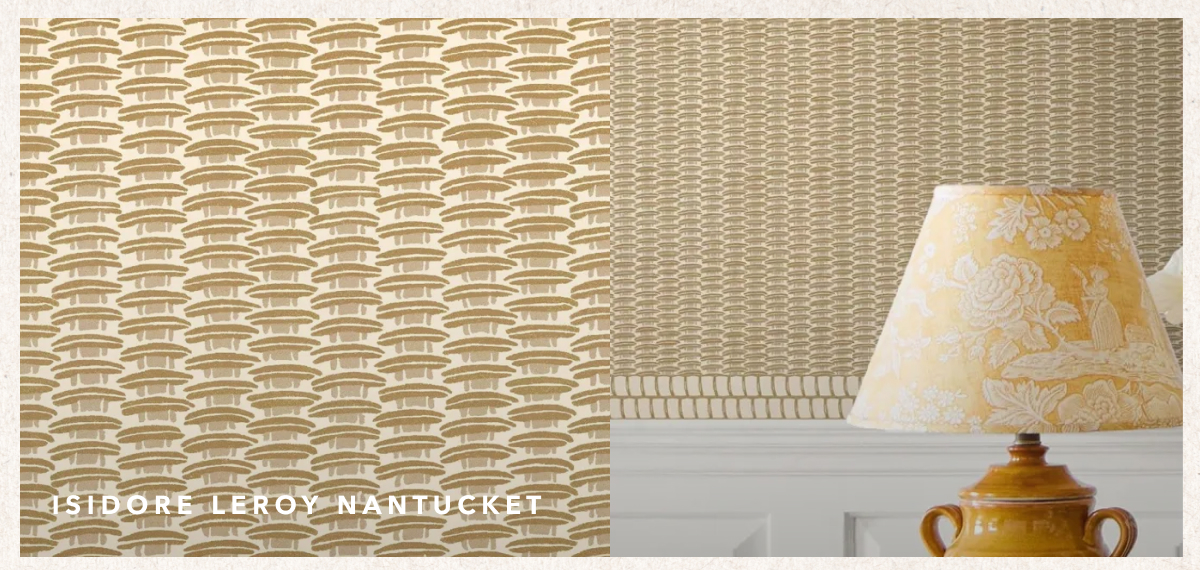 Isidore Leroy Nantucket Weave Naturel Geometric Non Woven Wallpaper