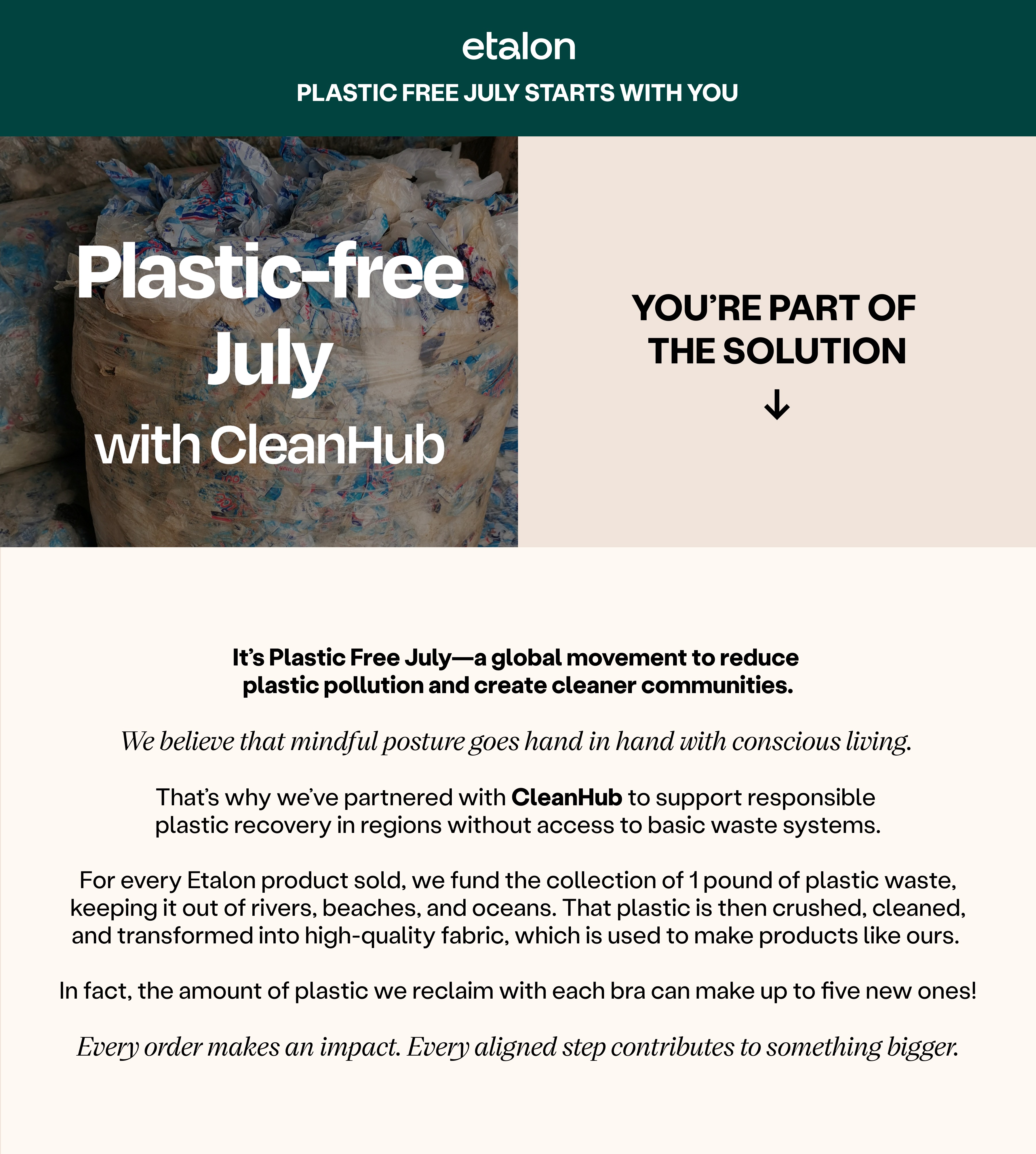 It's Plastic-Free July & You're Part Of The Solution