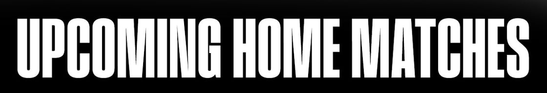 UPCOMING HOME MATCHES