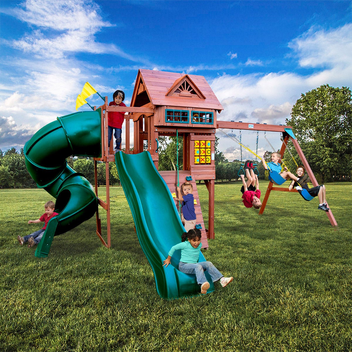YardLine Turbo Racer II Outdoor Swing Set - Do-it-Yourself