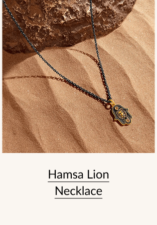 Hamsa Lion Necklace