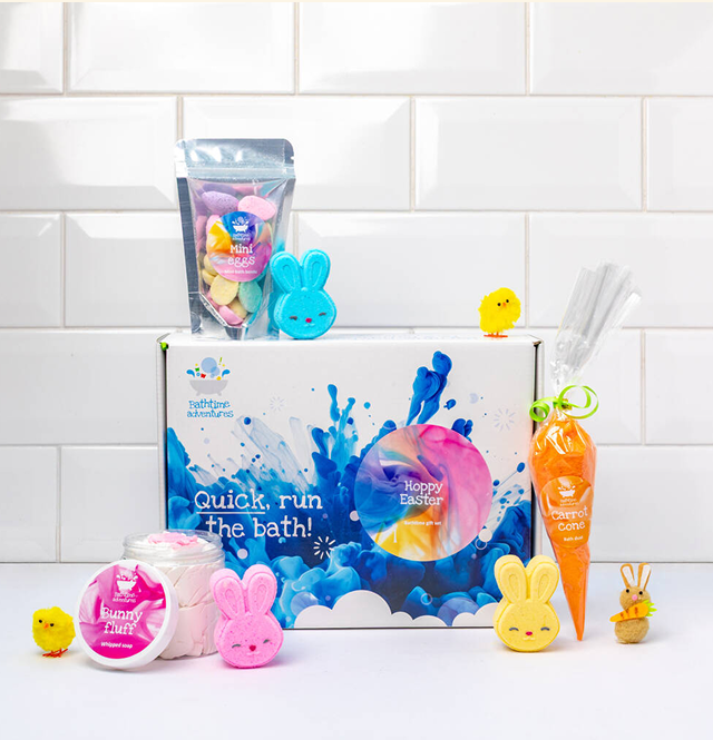 'Hoppy Easter' Six Piece Bathtime Gift Set
