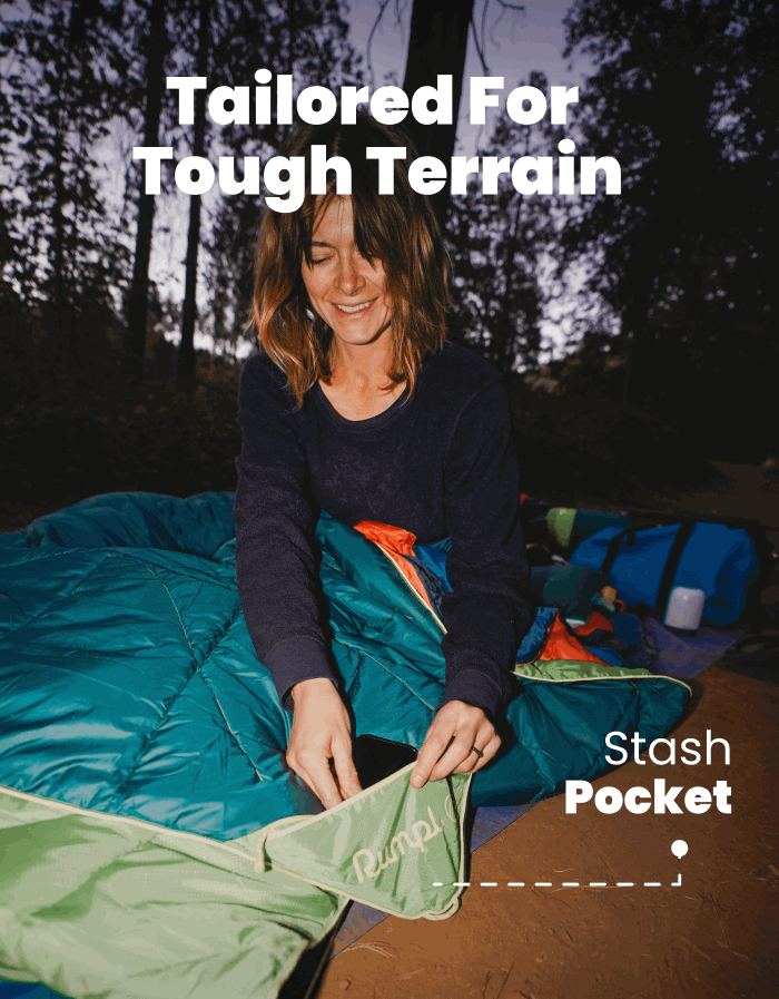 Backcountry Puffys are lighter, more packable, and more durable than the Original Puffy Blanket