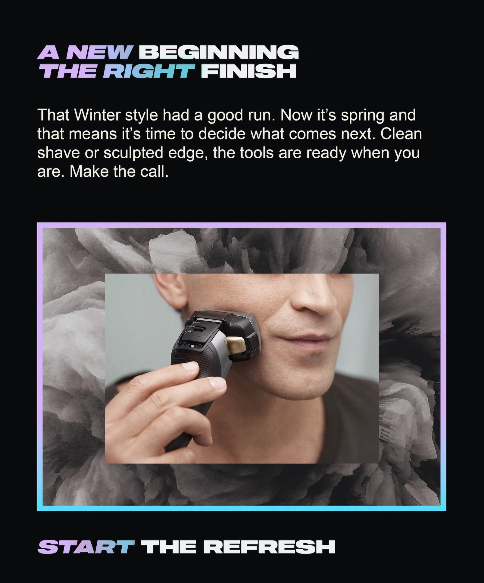 A new beginning, the right finish.
