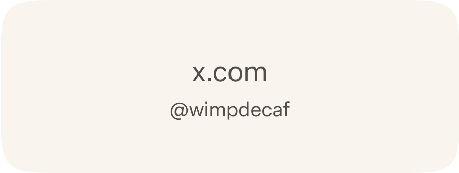 Wimp Decaf Twitter