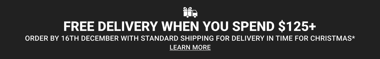 Free DELIVERY WHEN YOU SPEND $125+