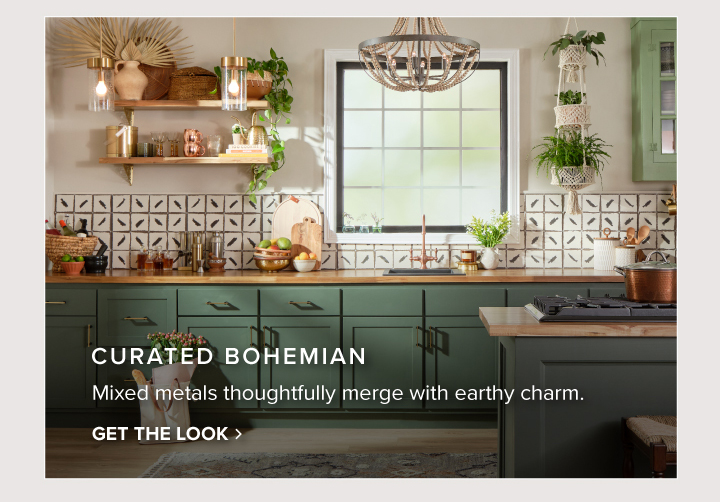 Curated Bohemian - Mixed metals thoughtfully merge with earthy charm. - Get the Look 