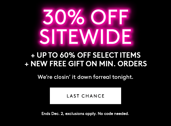 30% OFF SITEWIDE 