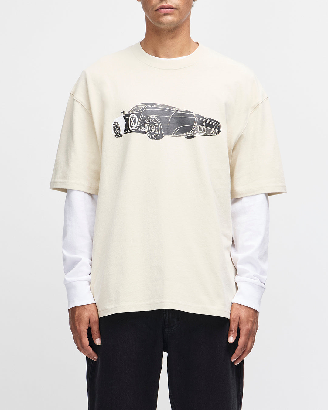 Image of Deus x AGTZ Twin Tail Series Tee - Bone White