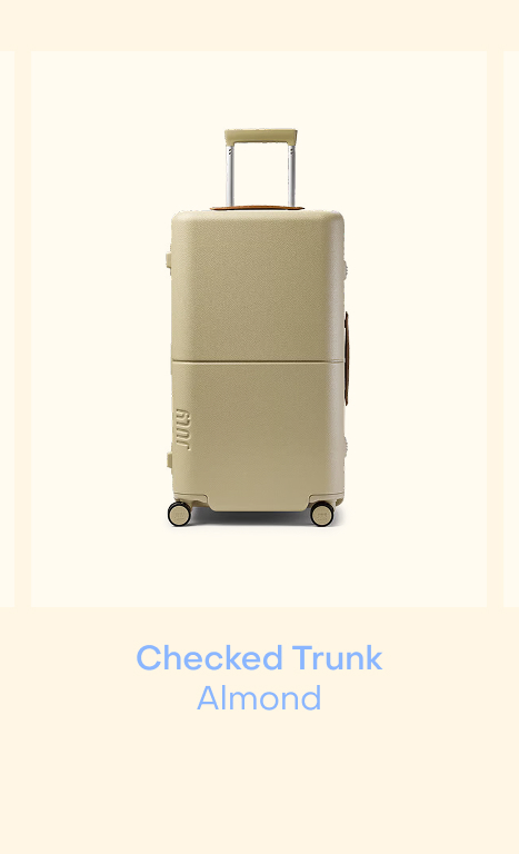 Checked Trunk Almond