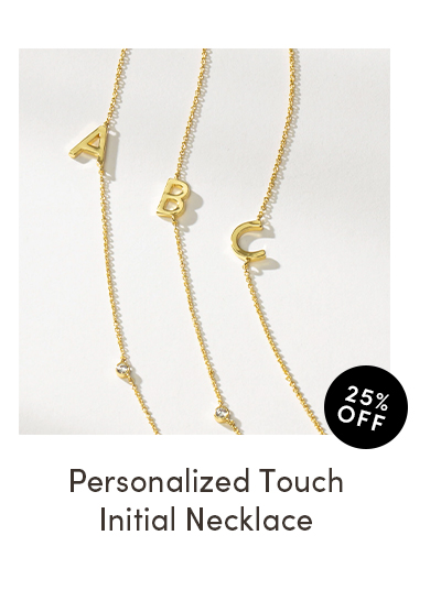 Personalized touch necklace on sale for a limited time