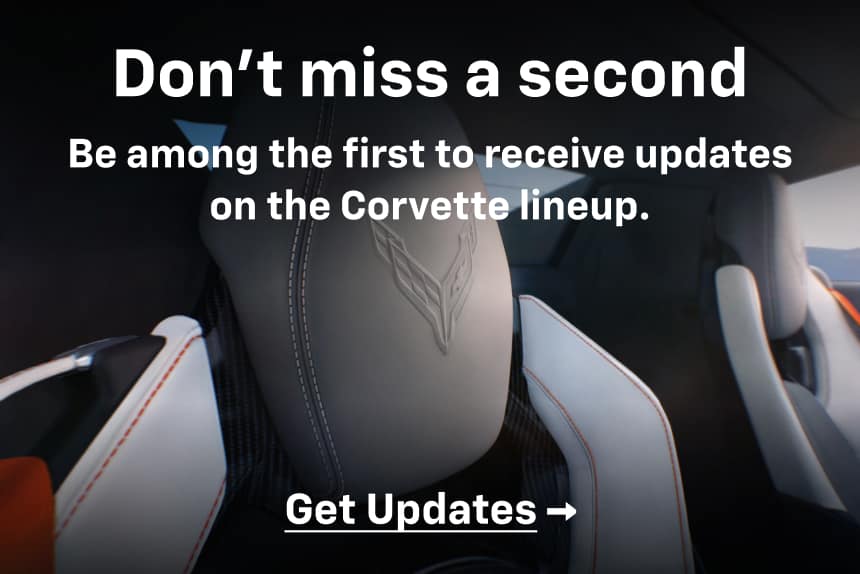 Close up shot of of the new 2026 Corvette Z06 headrest. Don&rsquo;t miss a second. Be among the first to receive updates on the Corvette lineup. Get updates.