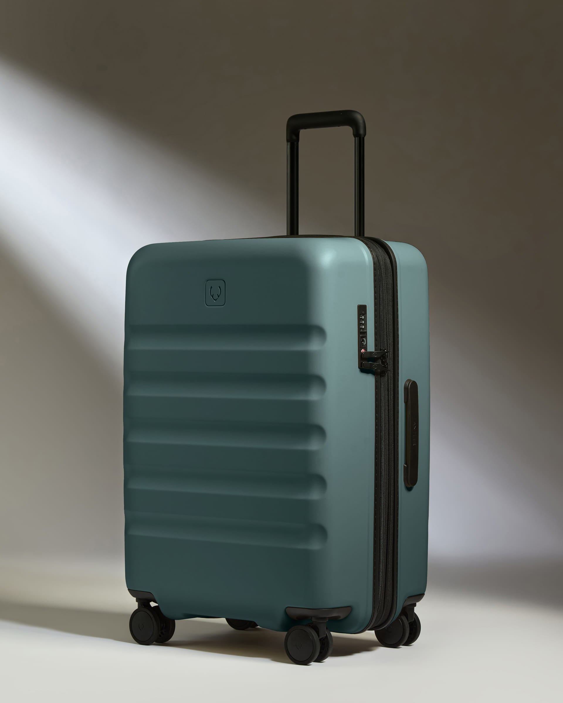 Image of Medium Luggage in Glade Blue - Icon Stripe