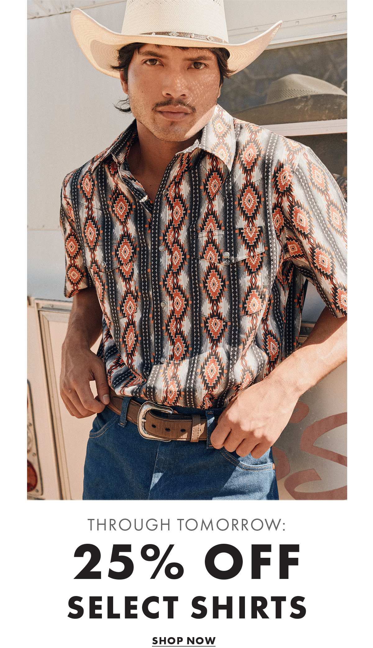 Through tomorrow: 25% Off Select Shirts Shop Now