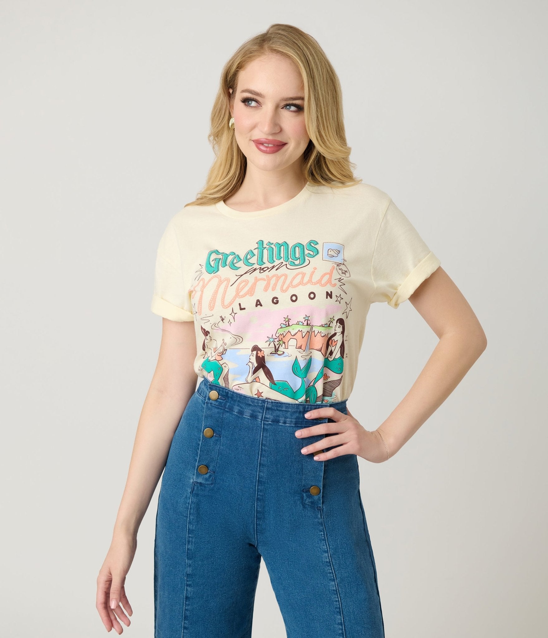 Image of The Lost Bros Greetings From The Mermaid Lagoon Unisex Graphic Tee