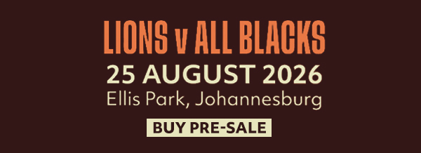 Lions v All Blacks. 25 Aug Ellis Park Stadium, Johannesburg. Buy Pre-sale