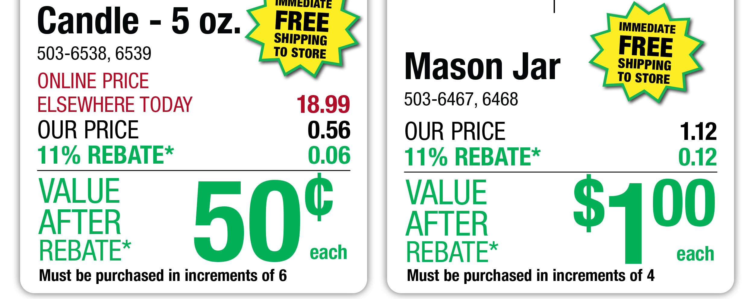 Mason Jar - ONLY $1 After Rebate*!